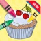 Color ME: Bakery Cup cake Pop Maker Kids Coloring