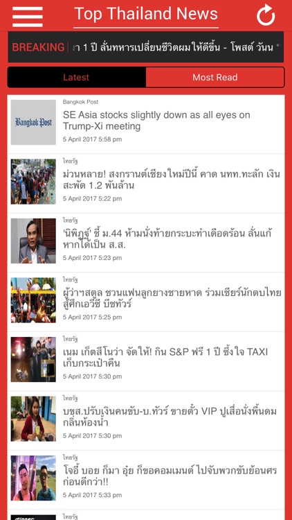 Top Thailand News