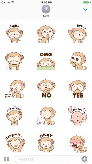 Winky The Naughty Monkey Animated Stickers(圖1)-速報App