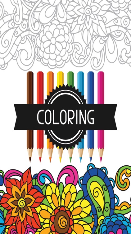 Coloring Book for Adults Color Therapy Doodle