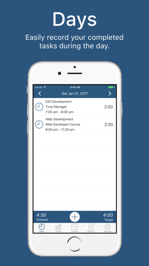 ‎Time Manager - Daily Time Tracker Screenshot