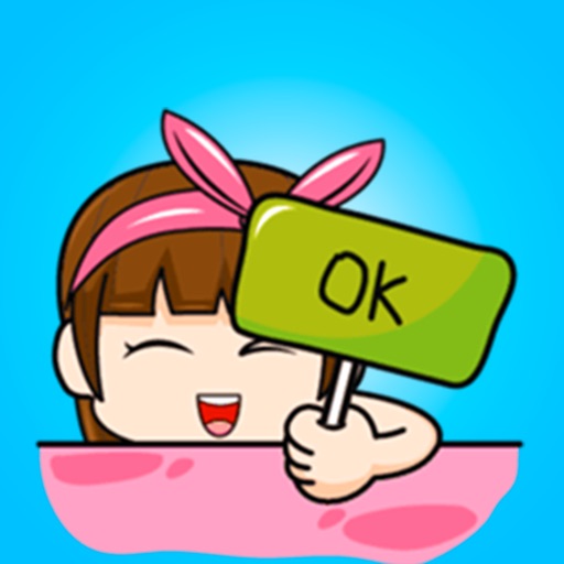 Hello Girl Stickers icon