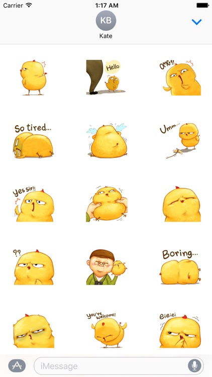 Cute Chicken Stickers