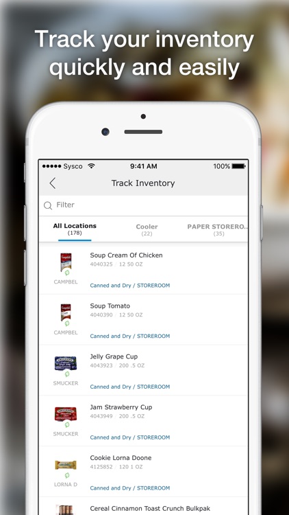 Sysco Mobile Inventory
