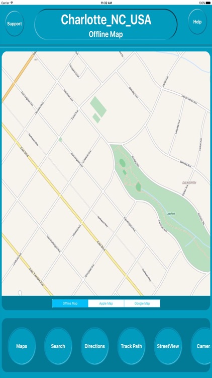 Charlotte NC USA Offline Map Navigation GUIDE