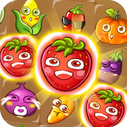 Farm Double Link - Vegetables And Fruits Jovial Icon