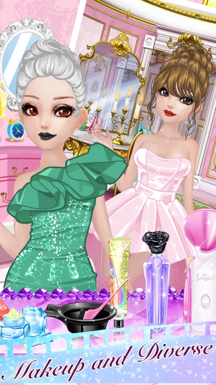 Princess shining dress - Make up game for girls