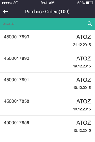 Purchase Order Overview screenshot 2