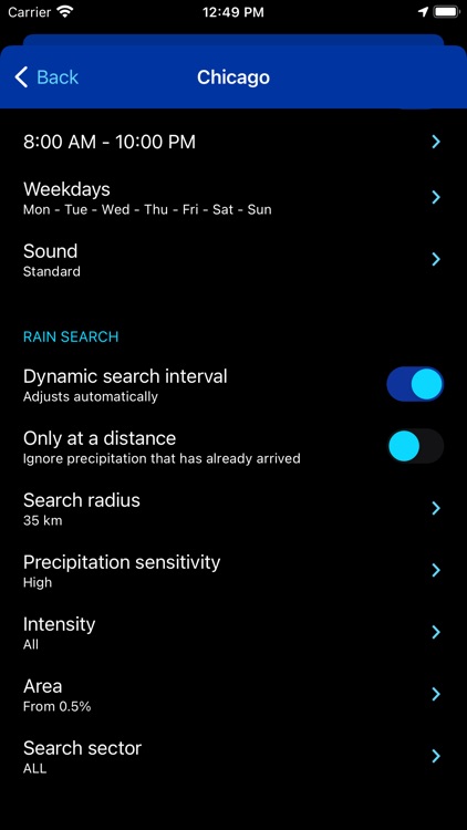 Rain Alarm Pro Weather Radar screenshot-6