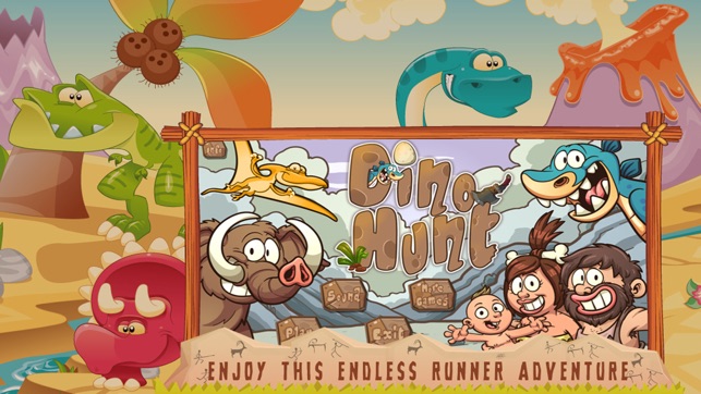 Dino Hunt Simple One touch prehistoric runner game(圖4)-速報App