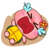 Pika the pink turtle for iMessage Sticker