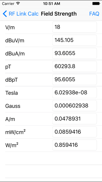 RF Link Calc Screenshot 3