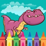 Coloring Book Dinosaur  color pages for adults