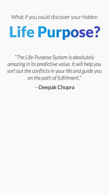 Life Purpose App