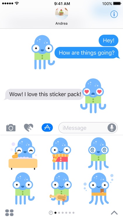 Eliot – Funny Octopus Stickers screenshot-3