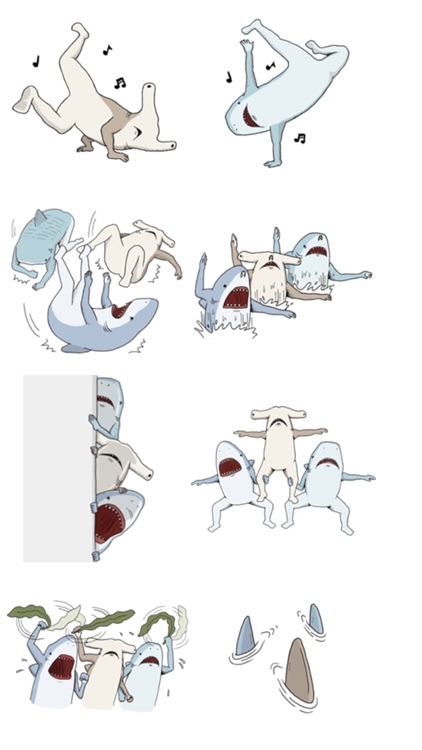 Crazy Sharks Stickers! screenshot-3