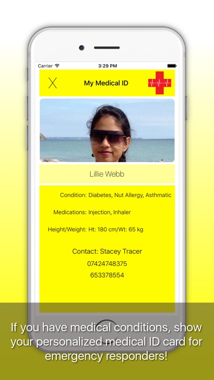 Emergency-ICE: Medical ID, Alarm, SMS, Location screenshot-3