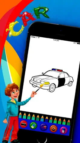 Game screenshot HandPaint Cars - Cars coloring book for toddlers apk