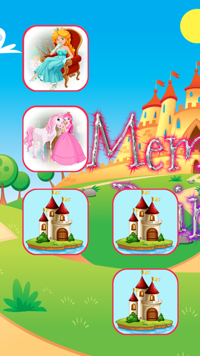 Princesse et jeux de correspondance pour enfantCapture d'écran de 3