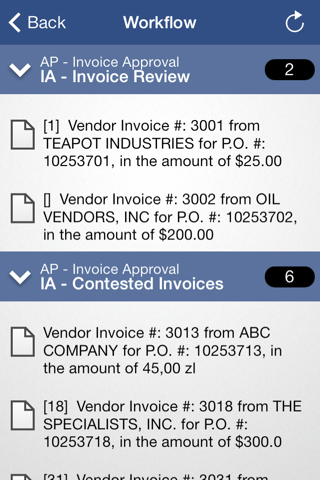 OnBase Mobile for iPhone (Citrix Worx) - náhled