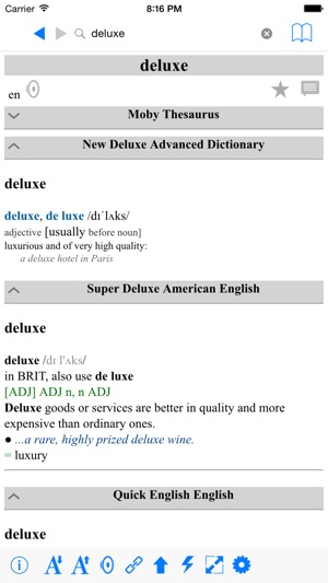 Super Deluxe Advanced Dictionaries