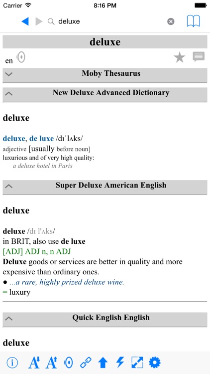 Super Deluxe Advanced Dictionaries