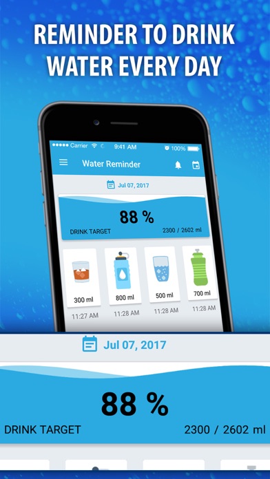 Daily Water intake: balance hydrate level screenshot 2