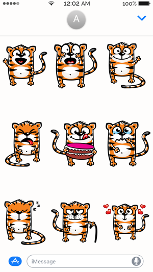 Tiger Emojis Stickers(圖2)-速報App