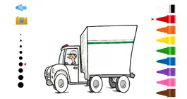 Game screenshot Drawing Car and Trucks Coloring Book for Kids Game apk