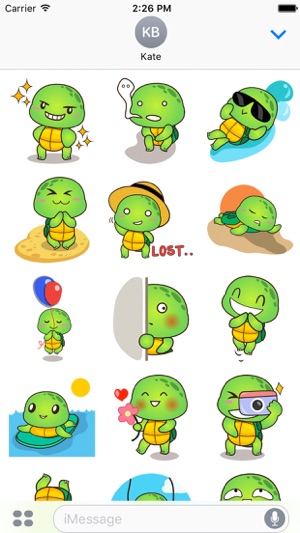 Pura the funny turtle 3 for iMessage Sticker(圖1)-速報App