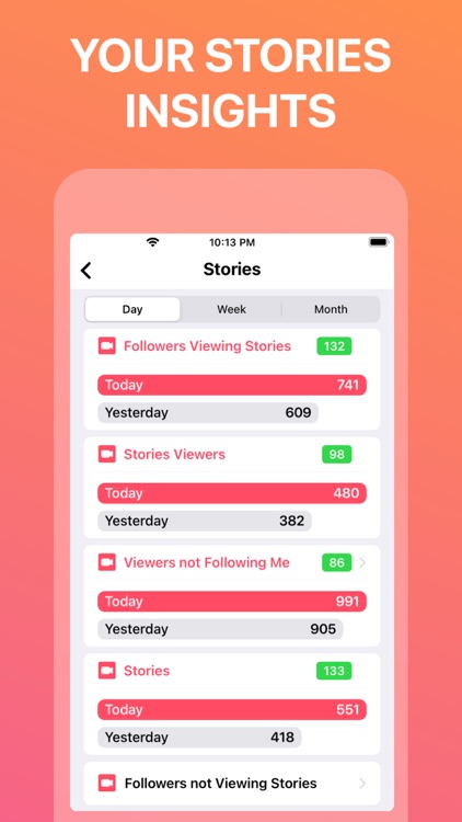 Growy: Reports for instagram screenshot-3