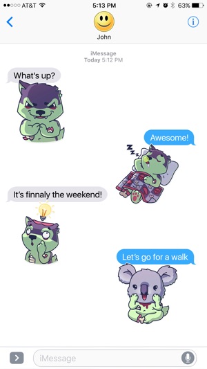 Funny Zombie Wolf Stickers(圖3)-速報App