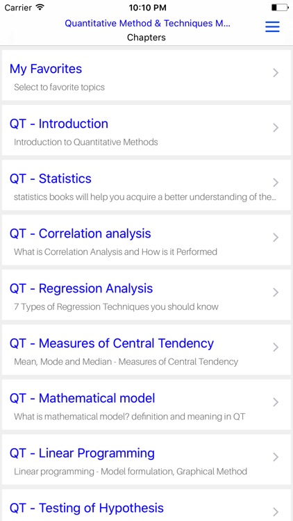 MBA QT - Quantitative Method & Techniques screenshot-4