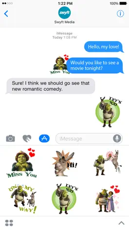 Game screenshot Shrek Movie Stickers apk