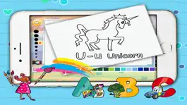Game screenshot животные ABC книжка-раскраска рисование для детей mod apk