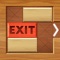 Icon EXIT : unblock red wood block