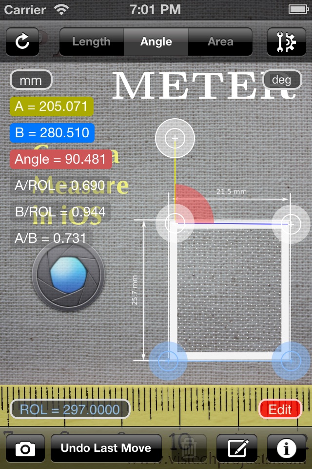 Partometer - camera measure screenshot 2