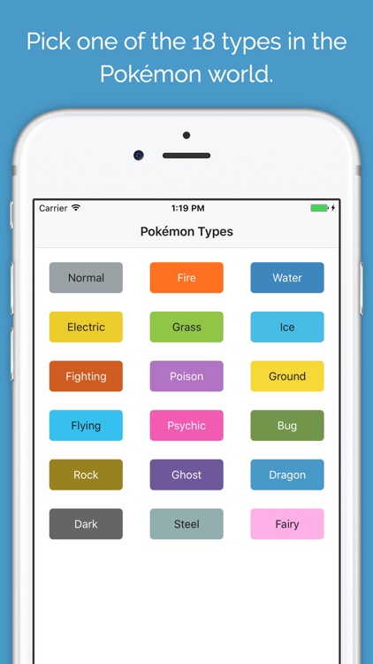 Type Lookup For Pokemon Games By Theodore Vantoll