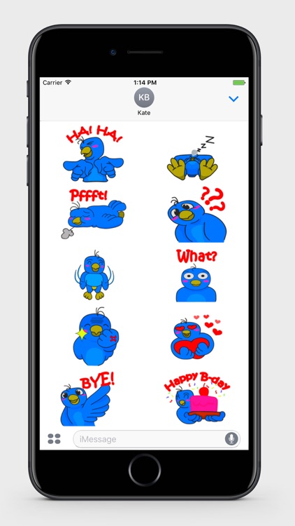 Blue Bird Stickers