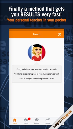 Learn French - MosaLingua Screenshot