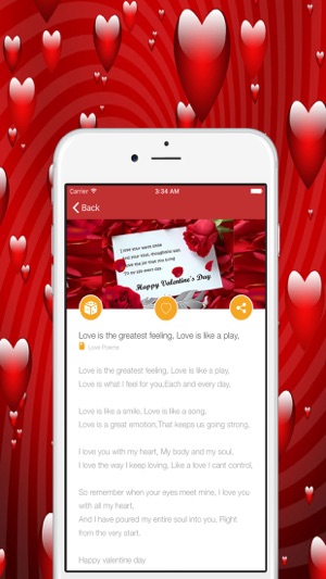 情人節浪漫的愛情行情詩願望 Valentine's Day Romantic Love App(圖1)-速報App