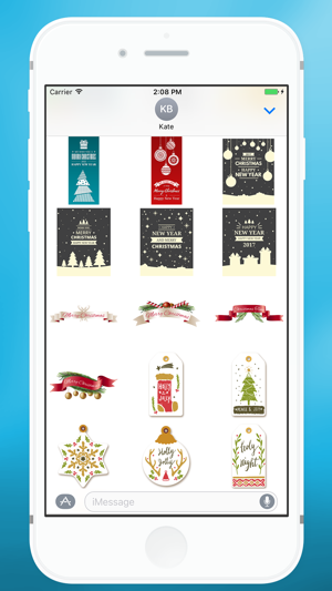 Merry Christmas Message Sticker for iMessage(圖4)-速報App