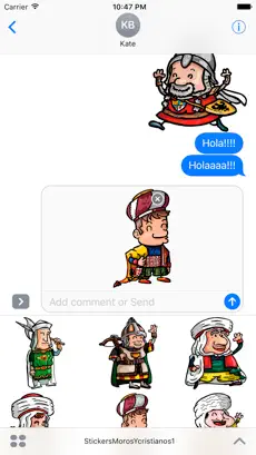 Screenshot 1 Stickers Moros y Cristianos 1 iphone