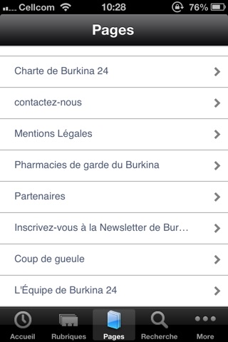 Burkina 24 app screenshot 3
