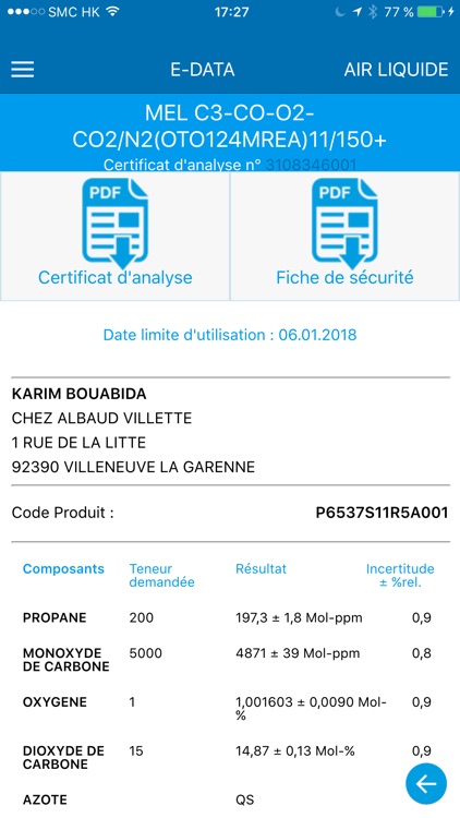 Air Liquide E-DATA