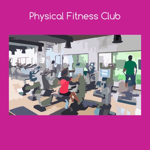 Physical fitness club icon
