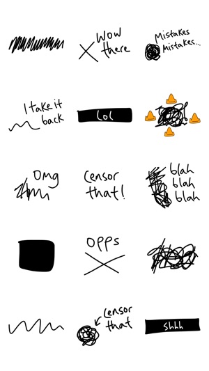 Censor sticker - funny weird stickers for iMessage(圖3)-速報App