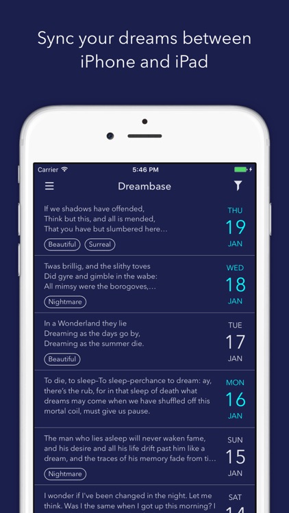 Dreambase: Lucid Dream Journal with Sync