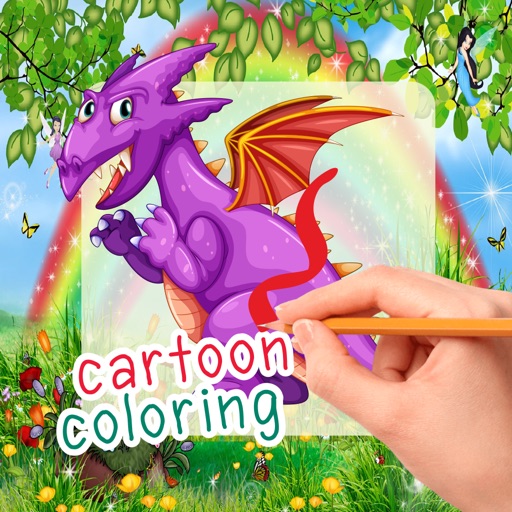 Dragon Adventure Coloring Book for Little Kids iOS App