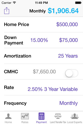 Hardeep Batth's Mortgage App screenshot 2